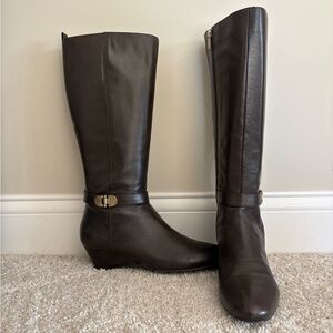 Bandolino Wide Calf, Wedge Heel Boots